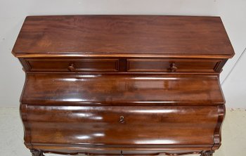  Piccola Scrivania Cubana in Mogano, Periodo Napoleone III - Metà XIX Secolo