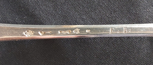 Cuillère à ragoût argent massif XVIIIème 