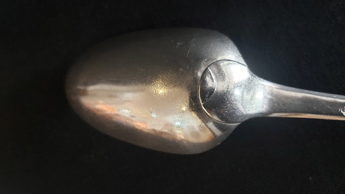 Cuillère à ragoût argent massif XVIIIème 