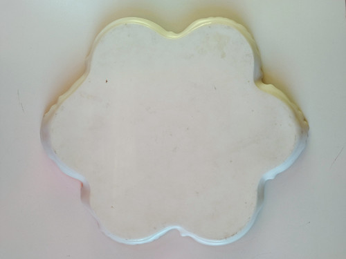 Große Porzellanschale, handbemaltes Dekor, 19. Deutschland