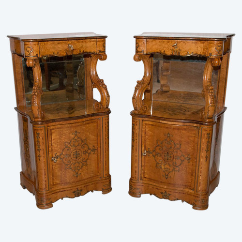 Paire De Meubles d'Appui Siciliens milieu XIXe