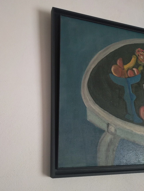 Christian Duriaud (1944) Großes Ölgemälde auf Leinwand Stillleben mit Rosen 69