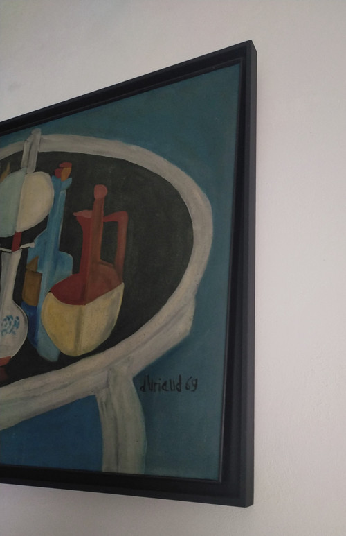 Christian Duriaud (1944) Großes Ölgemälde auf Leinwand Stillleben mit Rosen 69