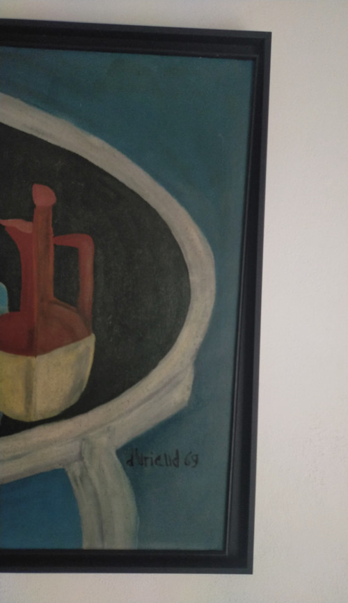 Christian Duriaud (1944) Großes Ölgemälde auf Leinwand Stillleben mit Rosen 69