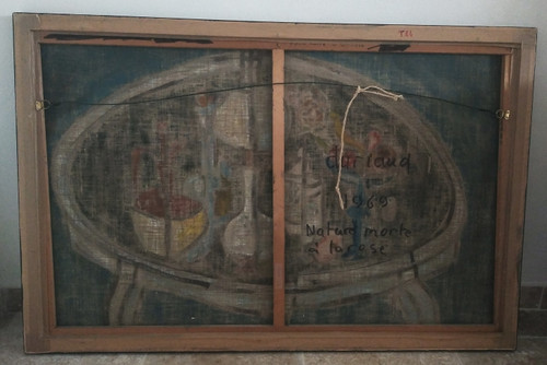 Christian Duriaud (1944) Großes Ölgemälde auf Leinwand Stillleben mit Rosen 69