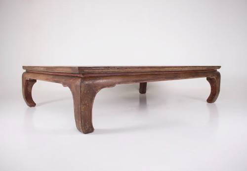 Imposing “Kang” coffee table known as opium table, China.