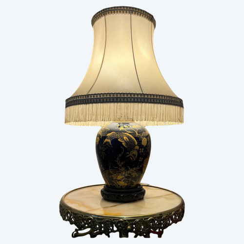 Table lamp in Japanese style with maritime Asian decor