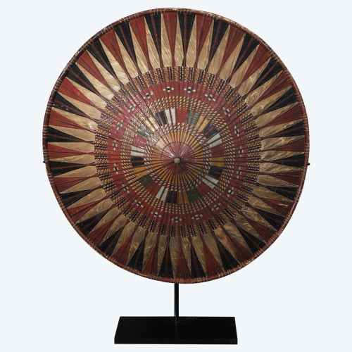Chapeau Dayak en rotin – Bornéo, Indonésie