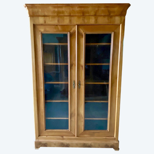 Louis Philippe bookcase in cherry wood