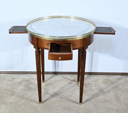 Table Bouillotte en Acajou, style Louis XVI – Milieu XXe