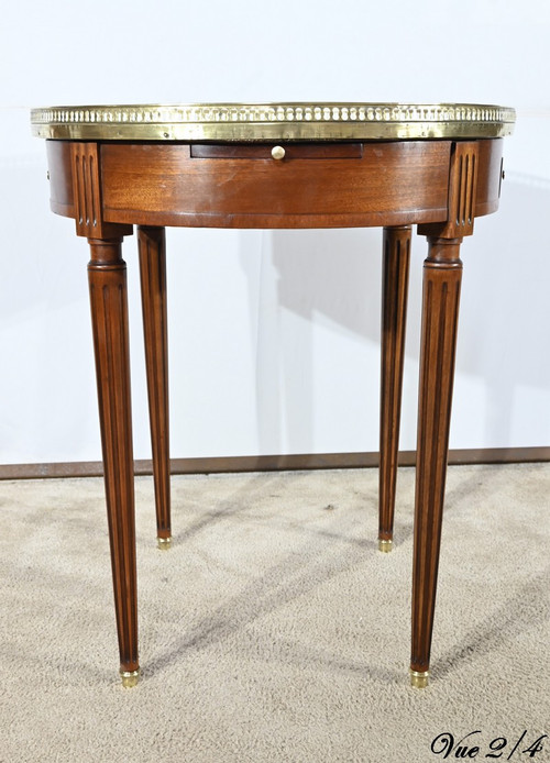 Table Bouillotte en Acajou, style Louis XVI – Milieu XXe