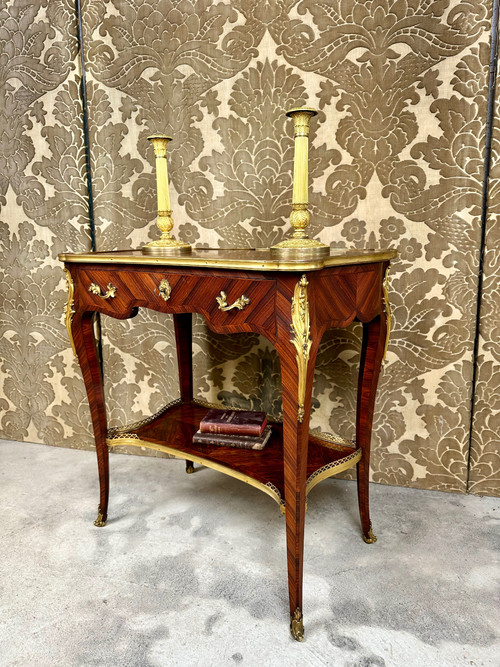 Living room table in the style of LINKE