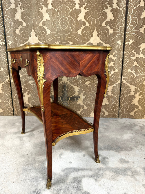Living room table in the style of LINKE