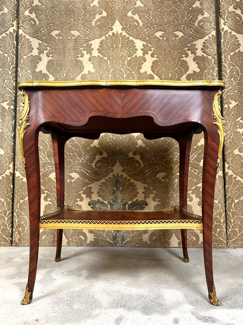 Living room table in the style of LINKE