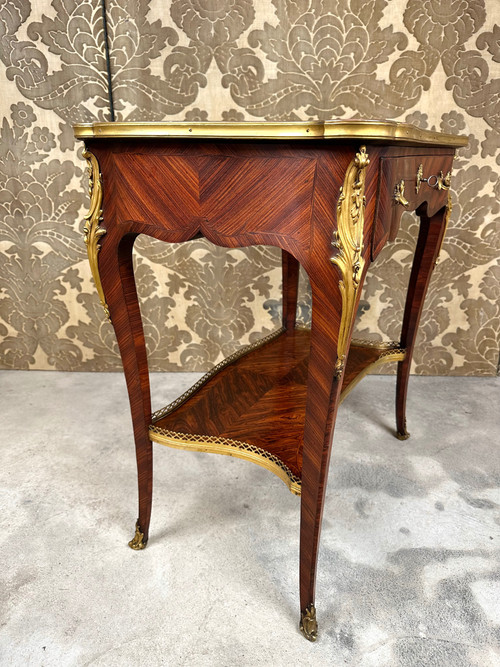 Living room table in the style of LINKE