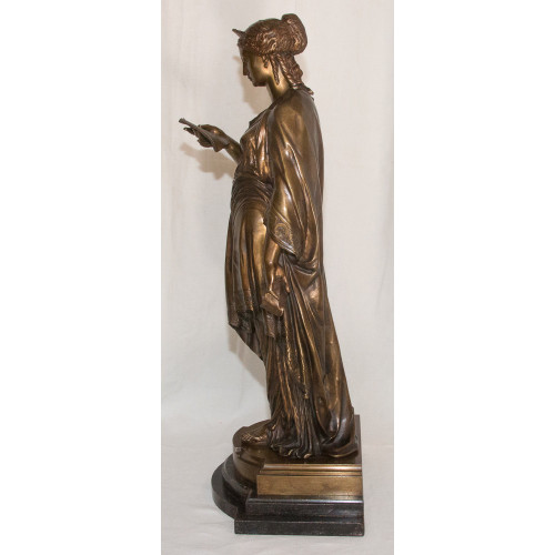 Bronzo Il lettore L Grégoire 1840-1890