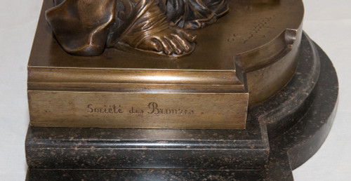 Bronzo Il lettore L Grégoire 1840-1890