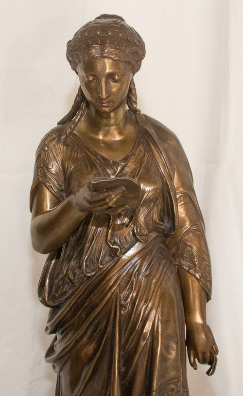 Bronzo Il lettore L Grégoire 1840-1890
