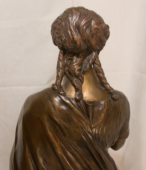 Bronzo Il lettore L Grégoire 1840-1890