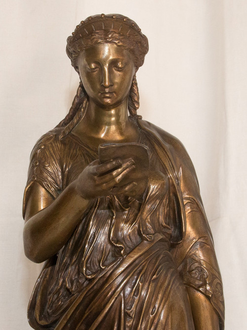 Bronzo Il lettore L Grégoire 1840-1890