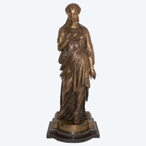 Bronze La Liseuse  L Grégoire 1840-1890