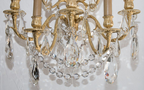 Pair Of Gilt Bronze Sconces Napoleon III Period