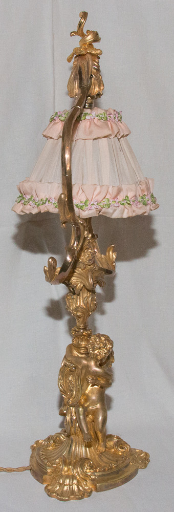Lampe De Salon En Bronze Doré Maurice Thibault  Paris 