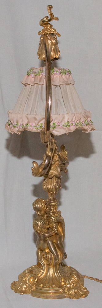 Lampe De Salon En Bronze Doré Maurice Thibault  Paris 