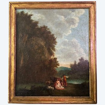 ''Il resto di Venere'' HST. Scuola francese del XVII secolo, seguace di Claude Lorrain.