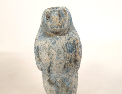 Statuette Funéraire égyptienne Dieu Thot Babouin Egypte Amulette Terre