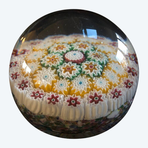 Sulphide Millefiori Baccara paperweight Napoleon III period
