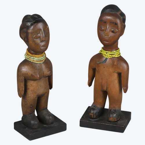 Paire de statuettes Ibeji – Yoruba, Nigeria