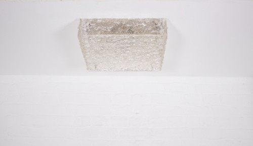 Brutalist ceiling light “Ice Glass”