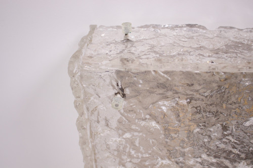 Brutalist ceiling light “Ice Glass”