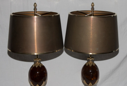 Paar Maison Charles Lampen 1960-1970