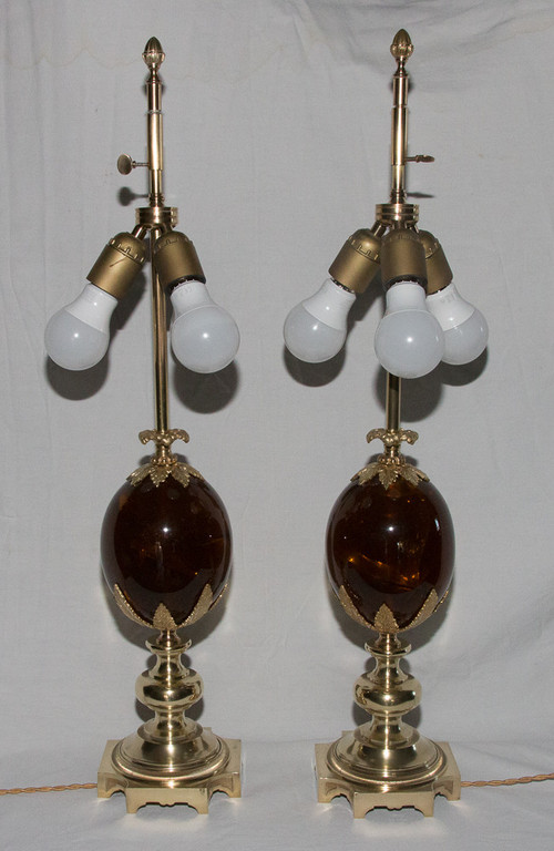 Paar Maison Charles Lampen 1960-1970