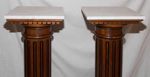 Pair Of Louis XVI Style Columns Late 19th Century