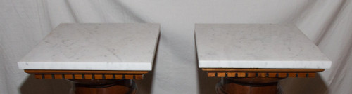 Pair Of Louis XVI Style Columns Late 19th Century
