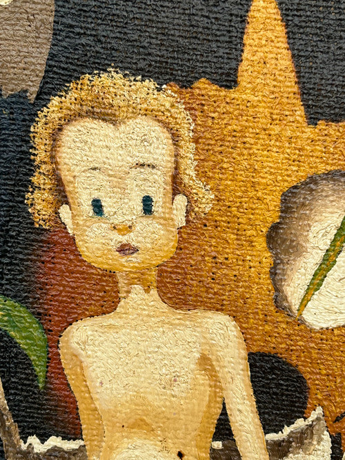Alex Gaudard Michel - Jean De La Lune 1947 - Öl auf Leinwand - Gemälde - Gemälde