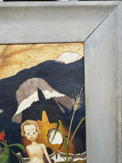 Alex Gaudard Michel - Jean De La Lune 1947 - Öl auf Leinwand - Gemälde - Gemälde
