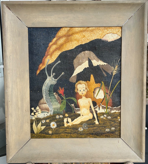 Alex Gaudard Michel - Jean De La Lune 1947 - Öl auf Leinwand - Gemälde - Gemälde