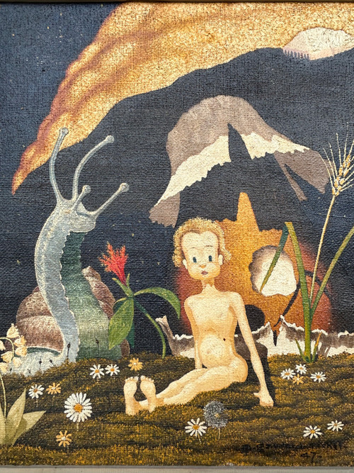 Alex Gaudard Michel - Jean De La Lune 1947 - Öl auf Leinwand - Gemälde - Gemälde