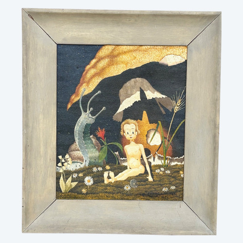 Alex Gaudard Michel - Jean De La Lune 1947 - Öl auf Leinwand - Gemälde - Gemälde