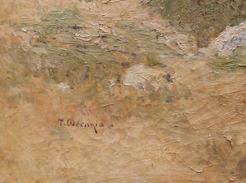 Théophile Henri DÉCANIS, Amandiers en fleurs, Provence