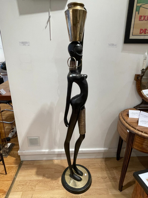 Big statuette of a  water carrier, after Karl Hagenauer, circa 1970
