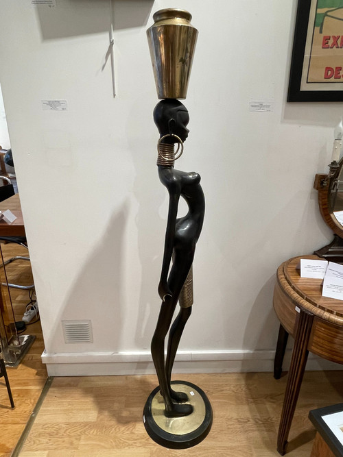 Big statuette of a  water carrier, after Karl Hagenauer, circa 1970