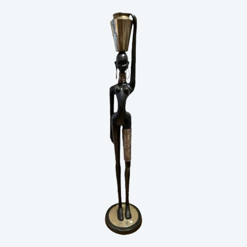 Big statuette of a  water carrier, after Karl Hagenauer, circa 1970
