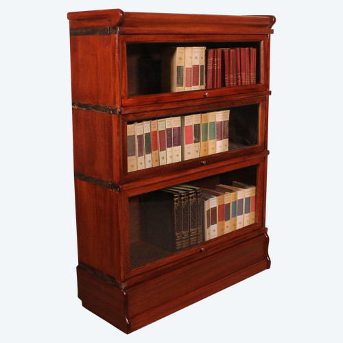 Globe Wernicke Bookcase In Mahogany Of 3 Elements