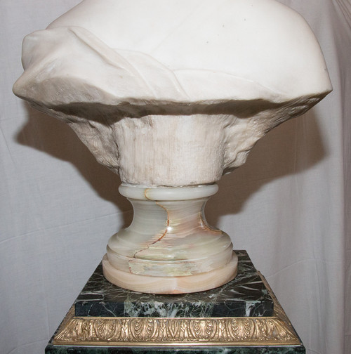 Flora, busto in marmo Alfred Désiré Lanson 1851-1938