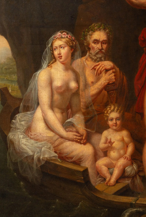 François Gérard (attributed), very large HST, late 18th century - early 19th century.